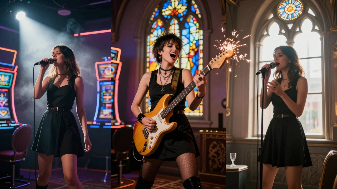 Alli Starr embodies three music styles at once — jazz, punk, and a cappella — in one seamless performance.