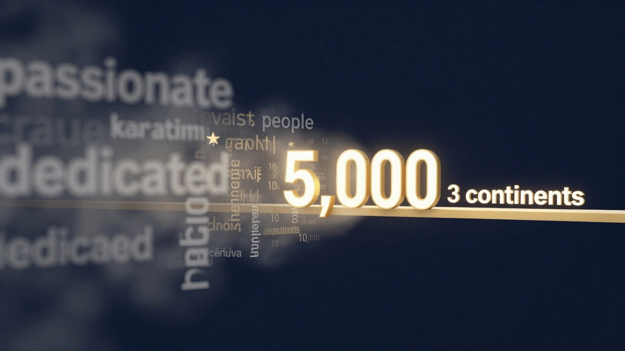 Conceptual image showing vague adjectives transforming into solid, glowing data and facts.