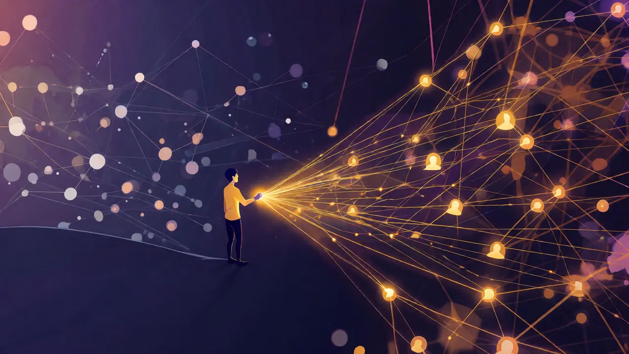 Abstract visualization of deep fan engagement vs. superficial likes